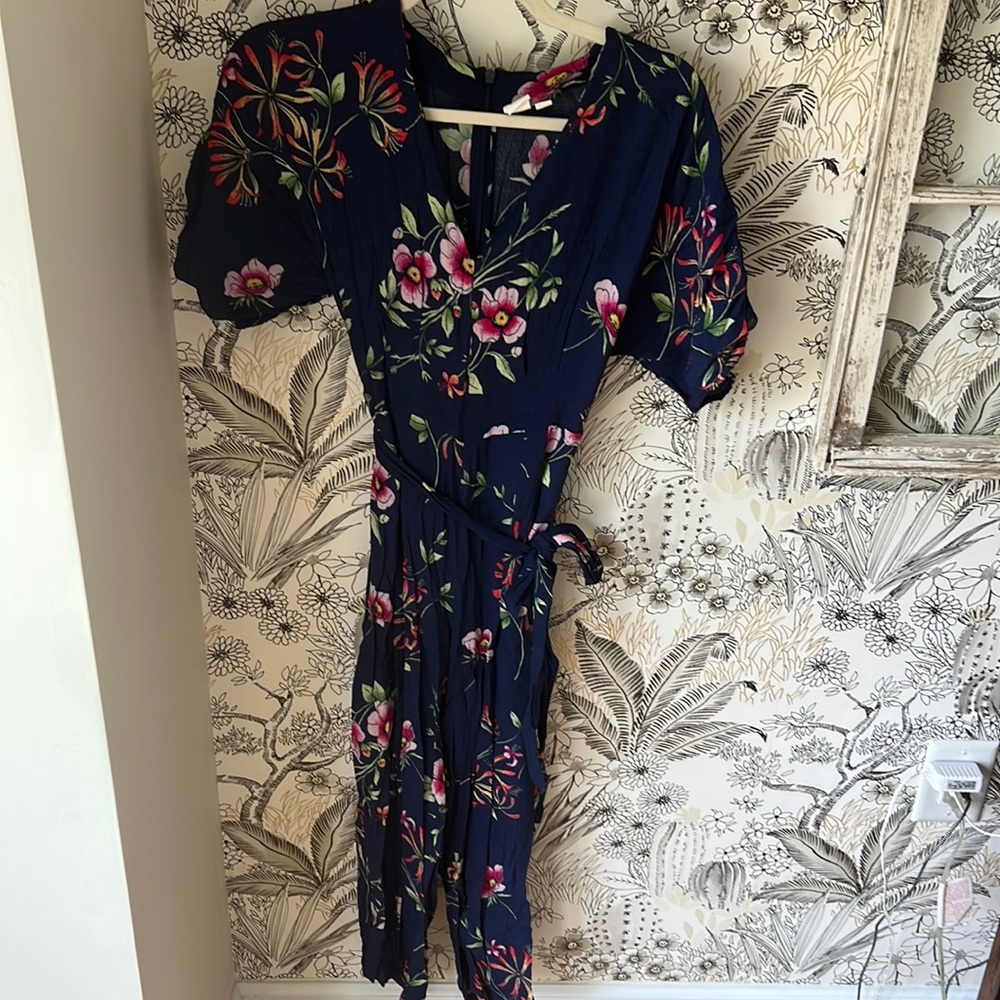 Cropped Floral Jumpsuit